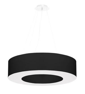 Żyrandol SATURNO 70 czarny, E27