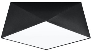 Plafon HEXA 35 czarny, E27