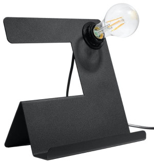 Lampa biurkowa INCLINE czarna, E27