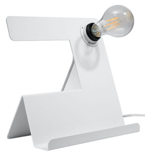 Lampa biurkowa INCLINE biała, E27