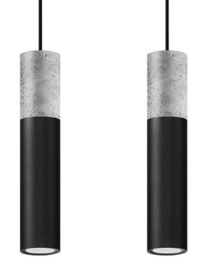 Lampa wisząca BORGIO 2 czarny, GU10
