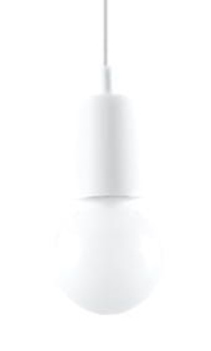 Lampa wisząca DIEGO 1 biała, E27