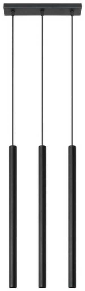 Lampa wisząca PASTELO 3 czarna, G9