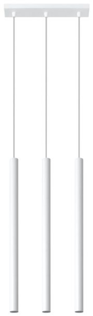 Lampa wisząca PASTELO 3 biała, G9