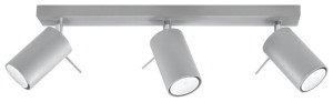 Plafon RING 3 szary, GU10