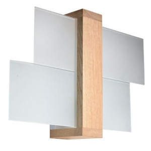 Kinkiet FENIKS 1 naturalne drewno, E27