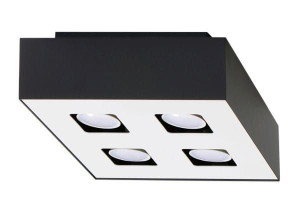 Plafon MONO 4 czarny, GU10