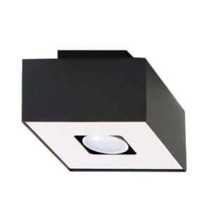 Plafon MONO 1 czarny, GU10