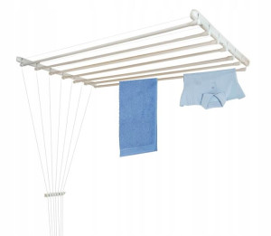 Suszarka Sufitowa Łazienkowa Stal 7 Prętów- 110 Cm