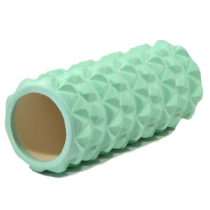 Wałek roller do ćwiczeń jasno zielony z wypustkami 14x33cm 865g Enero Fit
