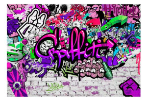 Fototapeta - Foletowe graffiti [Rozmiar: 300X210]