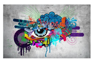Fototapeta - Graffiti eye [Rozmiar: 350X245]