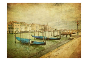 Fototapeta - Grand Canal, Venice (Vintage) [Rozmiar: 300X231]