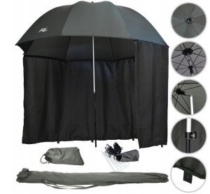 Wodoszczelny Parasol Wędkarski Z Bokami 250cm Fl