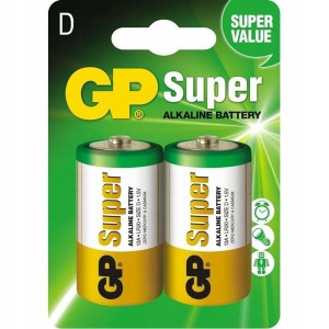 Bateria alkaiczna,1,5V 2 sztuki GP Super D LR20