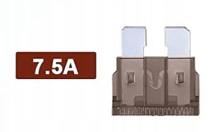 Bezpiecznik samochodowy nożowy 7,5A 25 sztuk