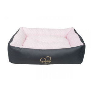 Amiplay Legowisko Sofa Babydoll Dla Psa Rozmiar L Różowo-Czarne