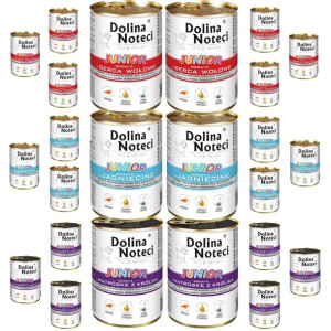 Pakiet Dolina Noteci Premium Mix Smaków Junior 24 x 400 g
