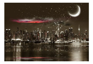 Fototapeta - Gwiezdna noc nad NY [Rozmiar: 350X245]