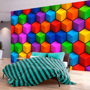 Fototapeta - Kolorowe pola geometryczne [Rozmiar: 400X280]