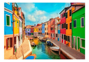 Fototapeta - Kolorowy kanał w Burano [Rozmiar: 350X245]