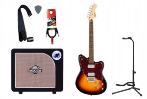 Gitara Elektryczna + Wzmacniacz 15w Kabel Zestaw
