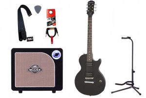 Gitara Elektryczna + Wzmacniacz 15w Kabel Zestaw