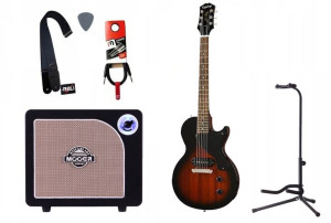 Gitara Elektryczna + Wzmacniacz 15w Kabel Zestaw