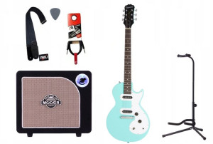 Gitara Elektryczna + Wzmacniacz 15w Kabel Zestaw