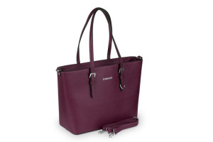Torebka Damska Flora&Co Saffiano Bordowa