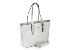 Torebka Damska Flora&Co Saffiano Srebrna