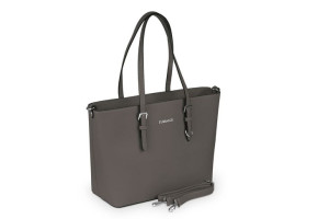 Torebka Damska Flora&Co Saffiano Ciemny Taupe