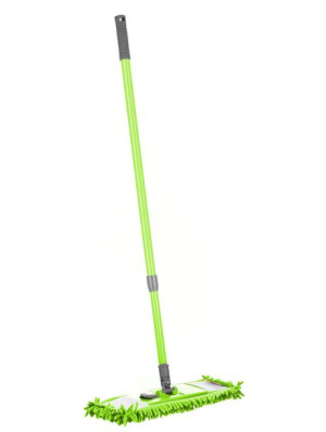 Mop Płaski Z Mikrofibry Mikrofibra Szenilowy Lux Zielony Lime
