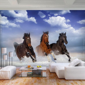 Fototapeta - Konie w śniegu [Rozmiar: 400X280]