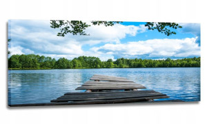 Obraz Pomost Panorama 120x50 Obrazy Na Płótnie