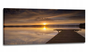 Obraz Pomost Panorama 120x50 Obrazy Na Płótnie