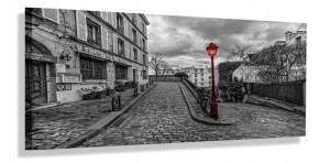 Obraz Panorama Retro Paryż 120x50 Na Płótnie