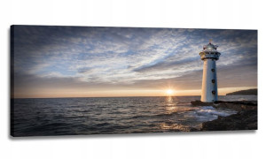 Obraz Led Lampka Kinkiet 120x50 - Latarnia Morska