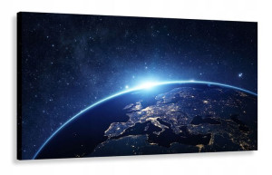 Obraz Kosmos Ziemia Europa 120x60