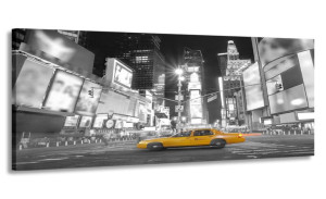 Obraz Panorama Ny Taxi Cab 150x60 Do Salonu