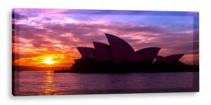 OBRAZ LED 150x60 - podświetlenie SIDNEY AUSTRALIA