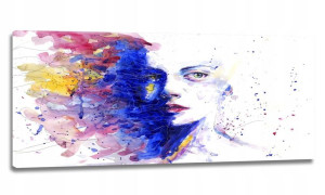 Obraz Abstrakcja Kobieta Panorama 170x70 Obrazy