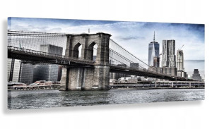 Obraz Panorama Brooklyn Most 170x70 Na Płótnie