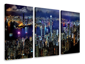 Obraz Tryptyk Hong Kong Tryptyki 90x50