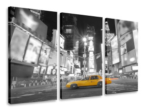 Obraz Tryptyk Ny Taxi Cab Tryptyki 90x50