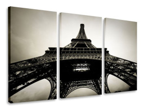 Obraz Tryptyk Eiffel Tower Tryptyki 90x50