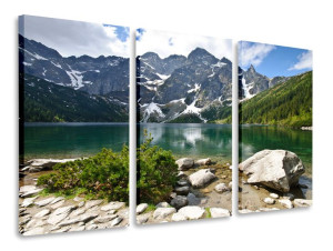 Obraz Tryptyk Tatry Stawy Tryptyki 90x50