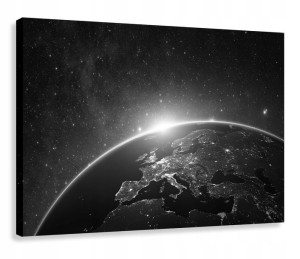 Obraz Do Salonu Kosmos Ziemia Europa 120x80