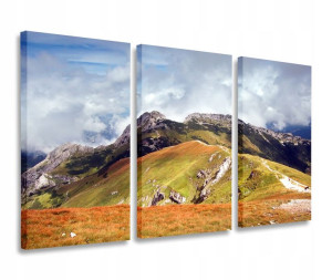 Obraz Tatry Giewont Obrazy Tryptyk 120x80