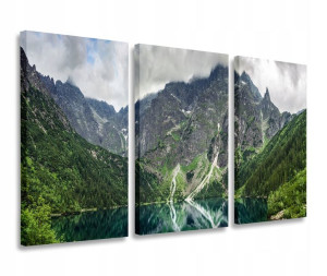 Obraz Tatry Rysy Morskie Oko Obrazy Tryptyk 120x80